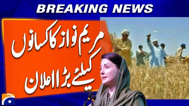 Historic DAP Fertilizer Subsidy Announced by CM Maryam Nawaz