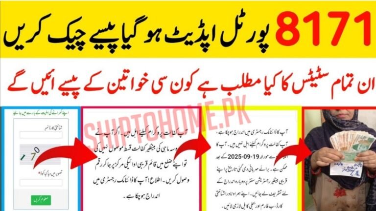 BISP Web Portal October 2025 Update – Complete Payment Checklist