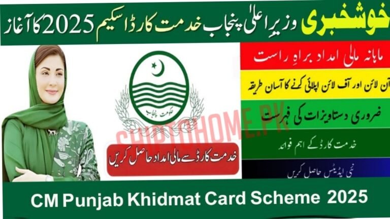 CM Punjab Khidmat Card 2025: Registration, Eligibility, and Complete Guide