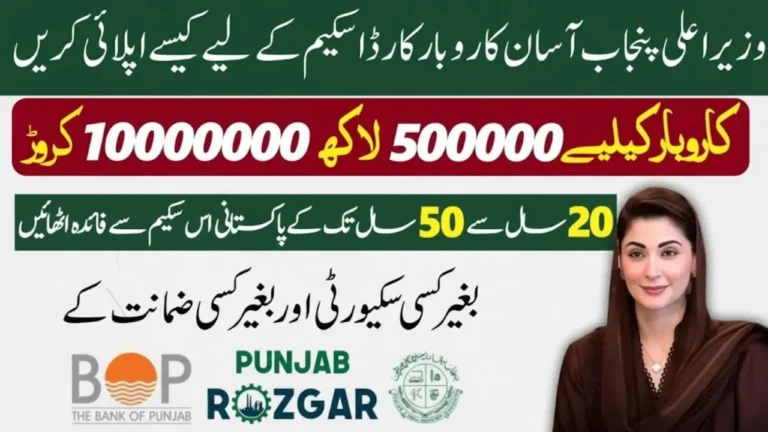 CM Punjab Asaan Karobar Loan Scheme